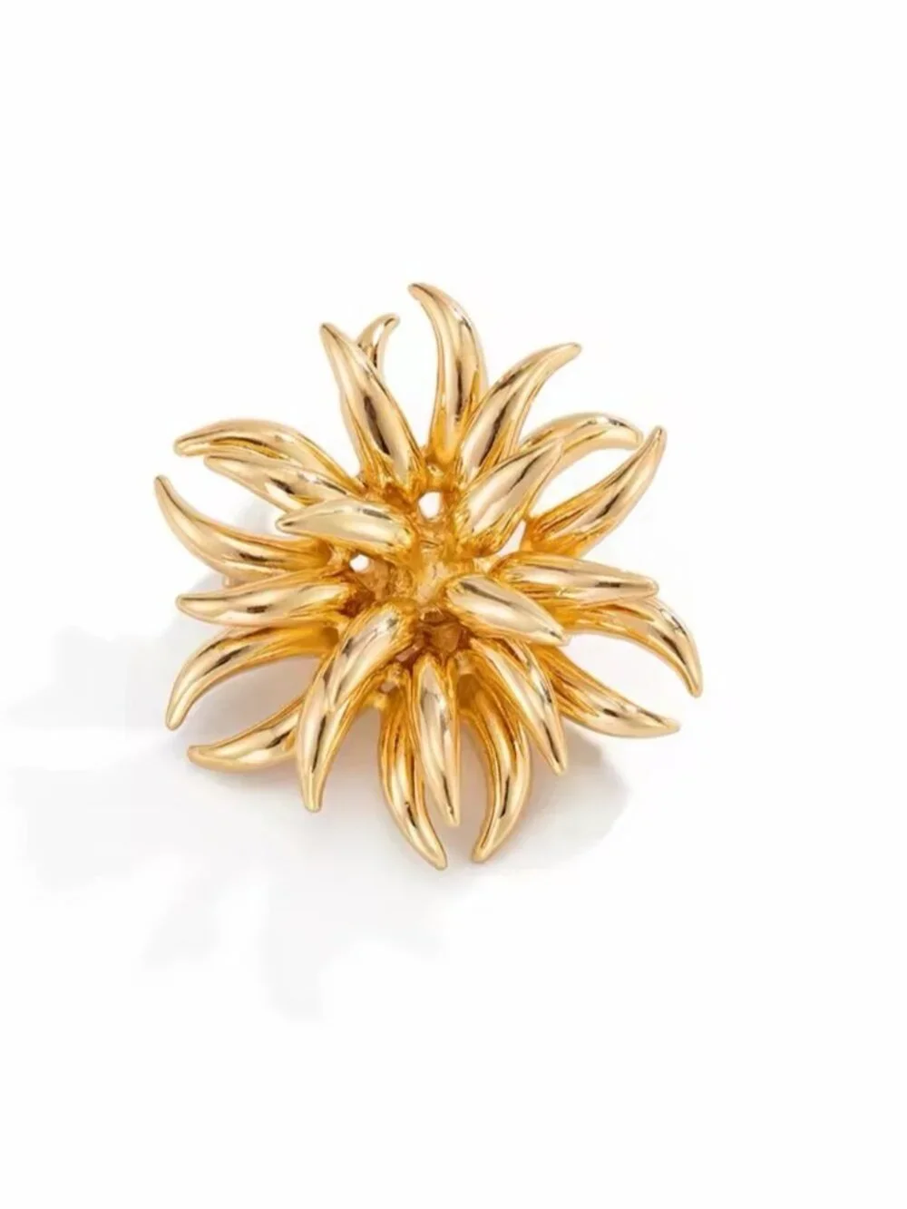Viral heavy firework flower ring for women